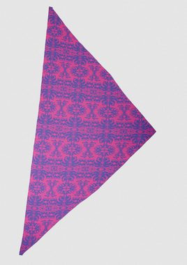 LANARTO slow fashion Dreieckstuch Stola, dreieckiges Schultertuch Blütenzauber aus 100% Merino extrasoft