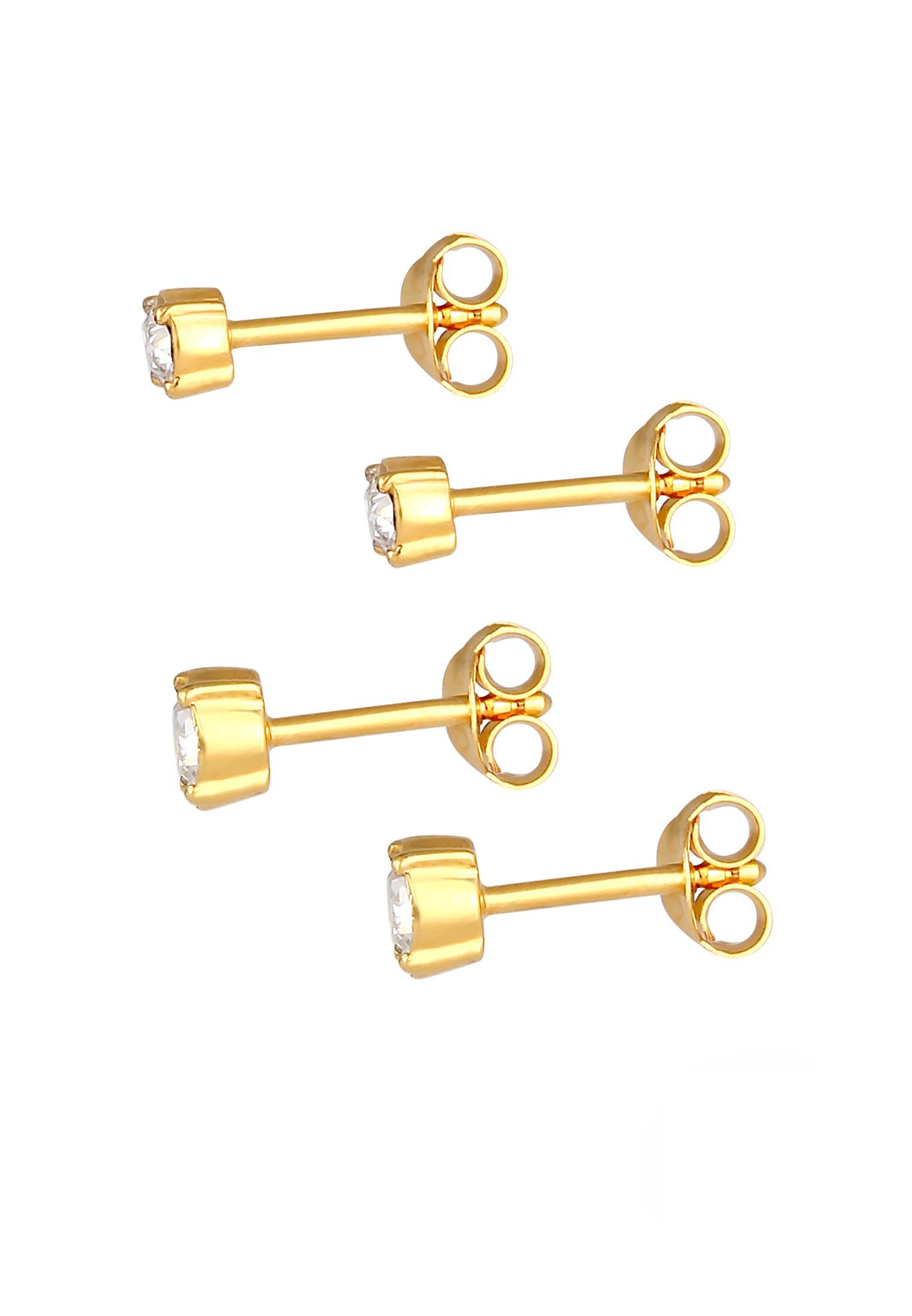 Elli Ohrring-Set Ohrstecker 2er Set 925 Sterling Silber, mit Kristallen von Swarovski®
