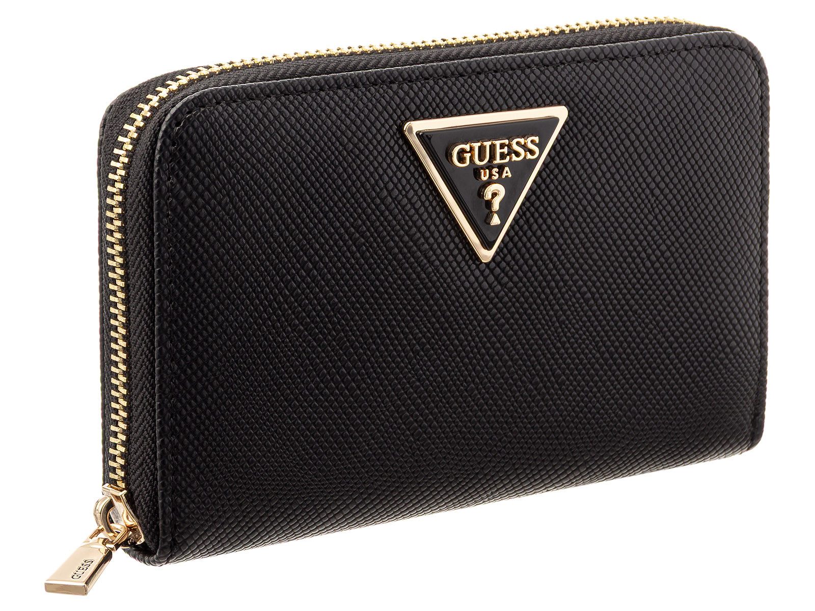 Guess Geldbörse SWZG7459140 LAUREL II SLG MED ZIP AROUND Woman (Stück, 1-tlg., 1), Logoschriftzug