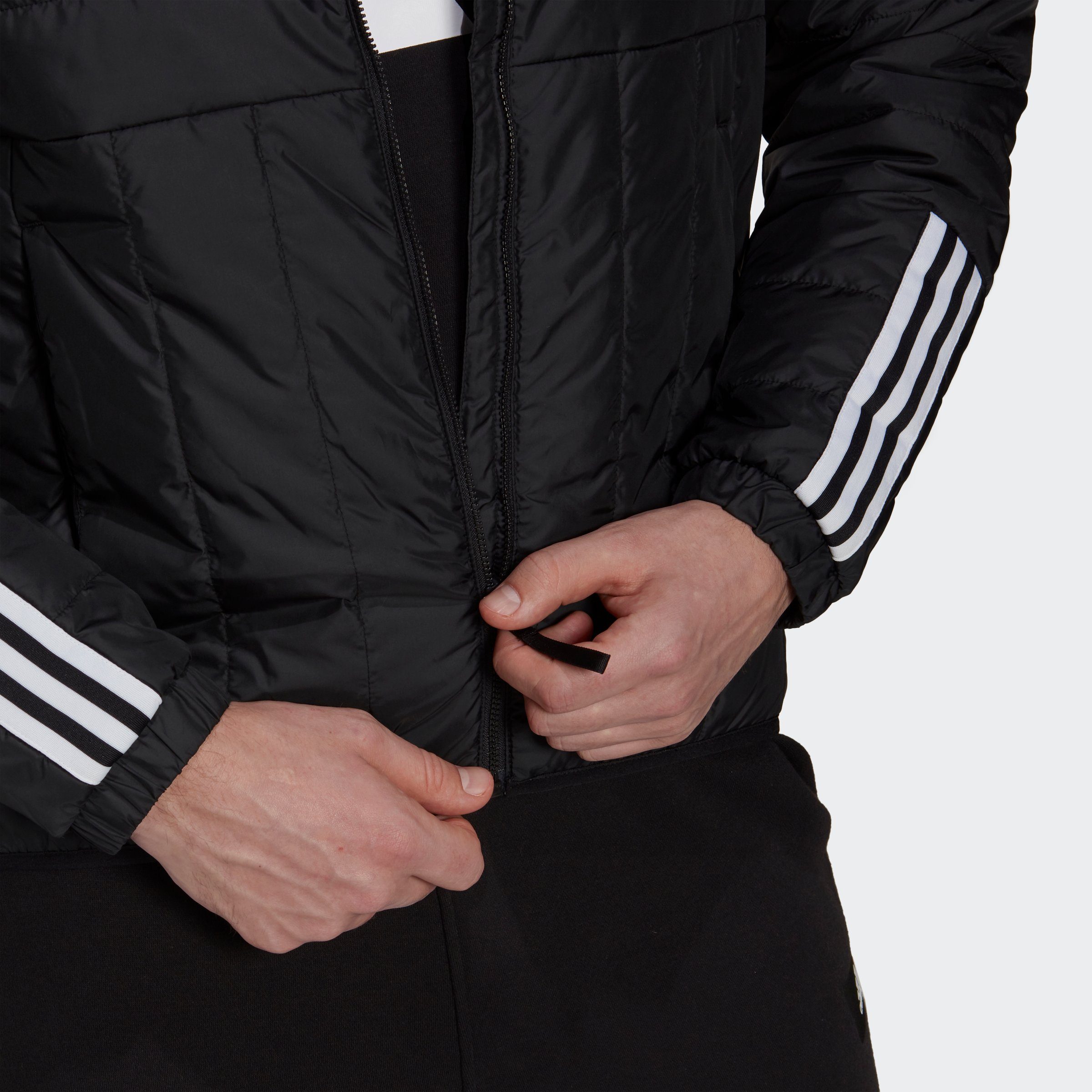 adidas Sportswear Outdoorjacke LIGHT 3STREIFEN HOODED Black ITAVIC