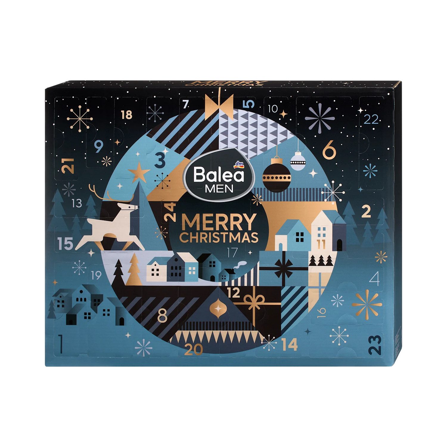 Balea Adventskalender Balea MEN Adventskalender 2026 Merry Christmas – 24-tlg. Pflegeset (24-tlg), 24-tlg. Adventskalender Herrenpflege Reise- & Probiergrößen