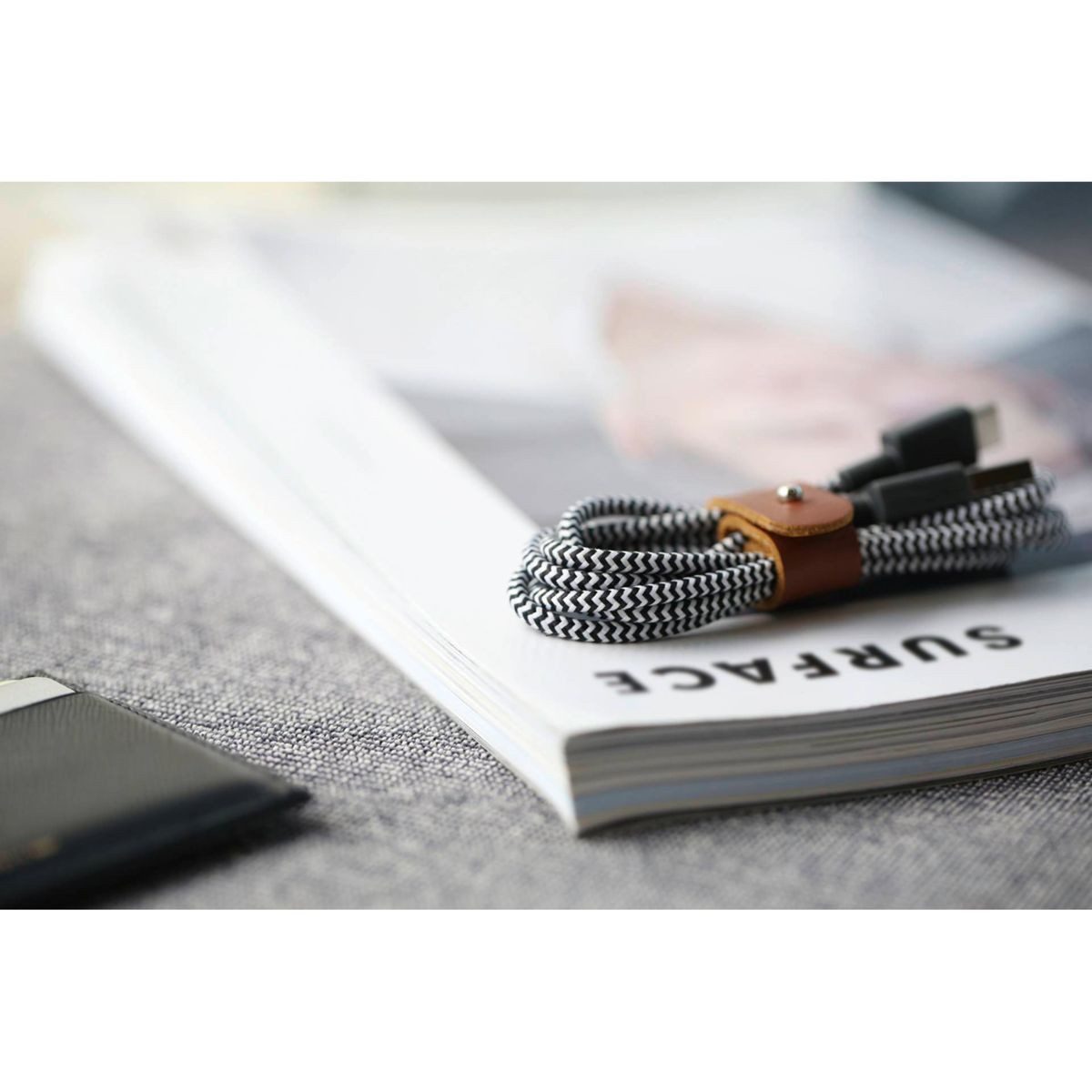 NATIVE UNION Belt Cable USB-A to USB-C 1.2m Zebra Smartphone-Adapter