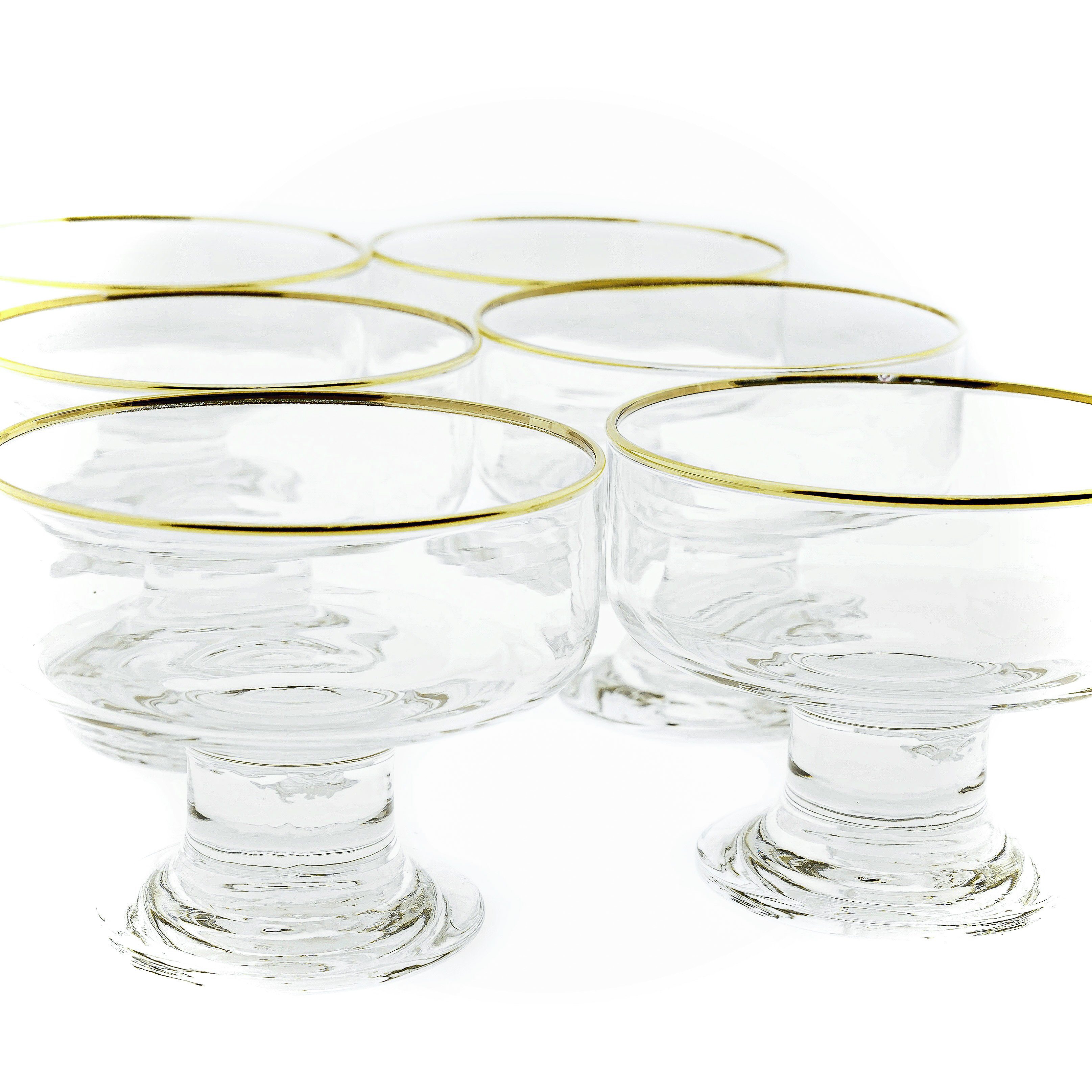 Pasabahce Eisschale 6er Set Becher aus Glas Iceville für EIS, Salat, Dessert, Beilage, (6-tlg)