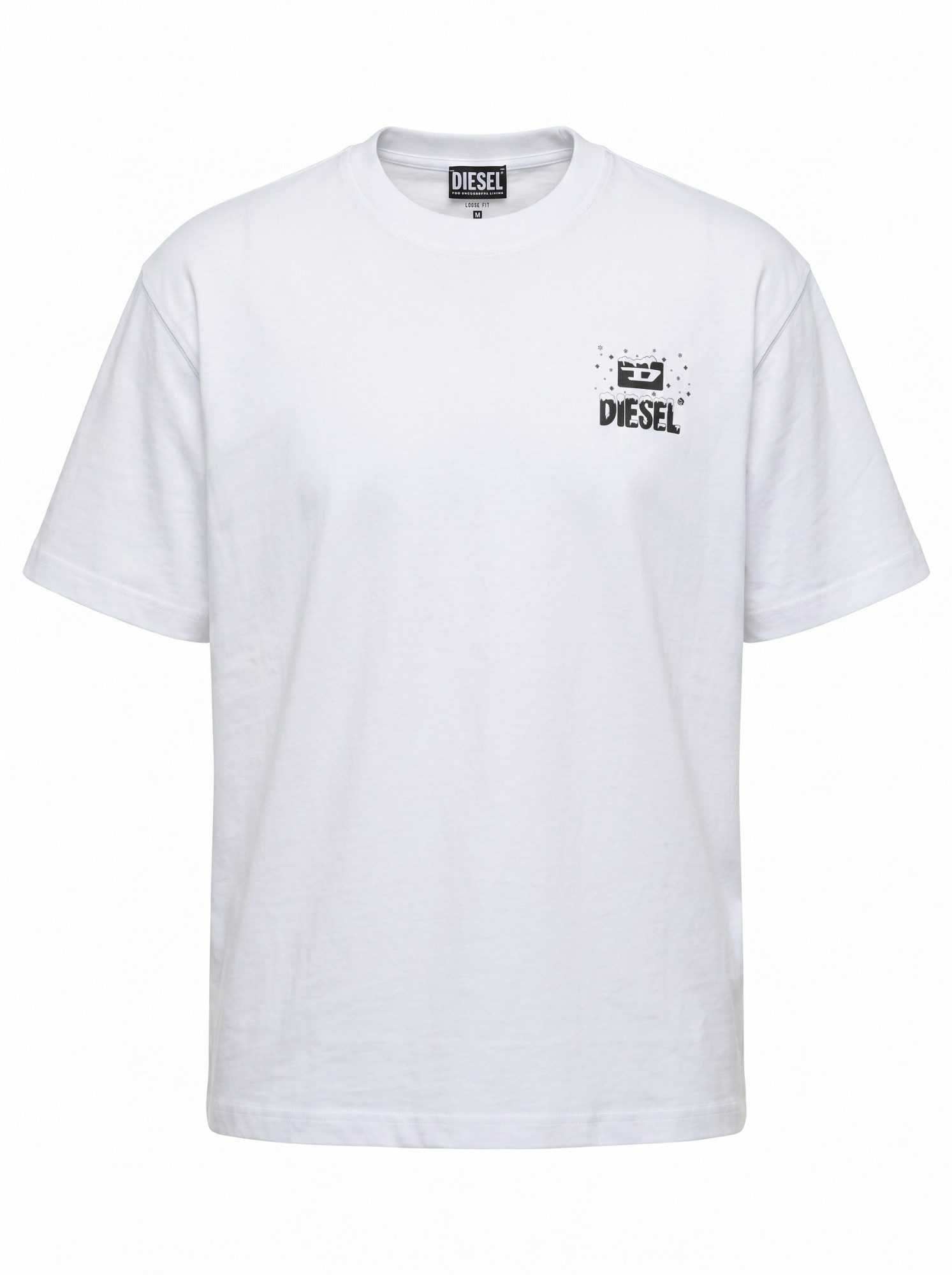 Diesel Rundhalsshirt Loose Fit Relaxed Logo Shirt - T-WASH-XX