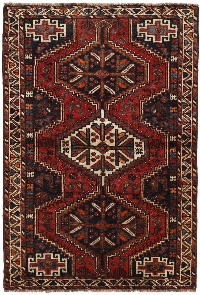 Orientteppich Shiraz 113x163 Handgeknüpfter Orientteppich / Perserteppich, Nain Trading, rechteckig, Höhe: 10 mm