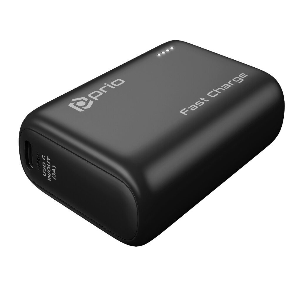 prio Prio Fast Charge (22.5W SCP/20W PD/ QC3.0) Power Bank 10.000mAh schwa Handy-Akku (1 St)