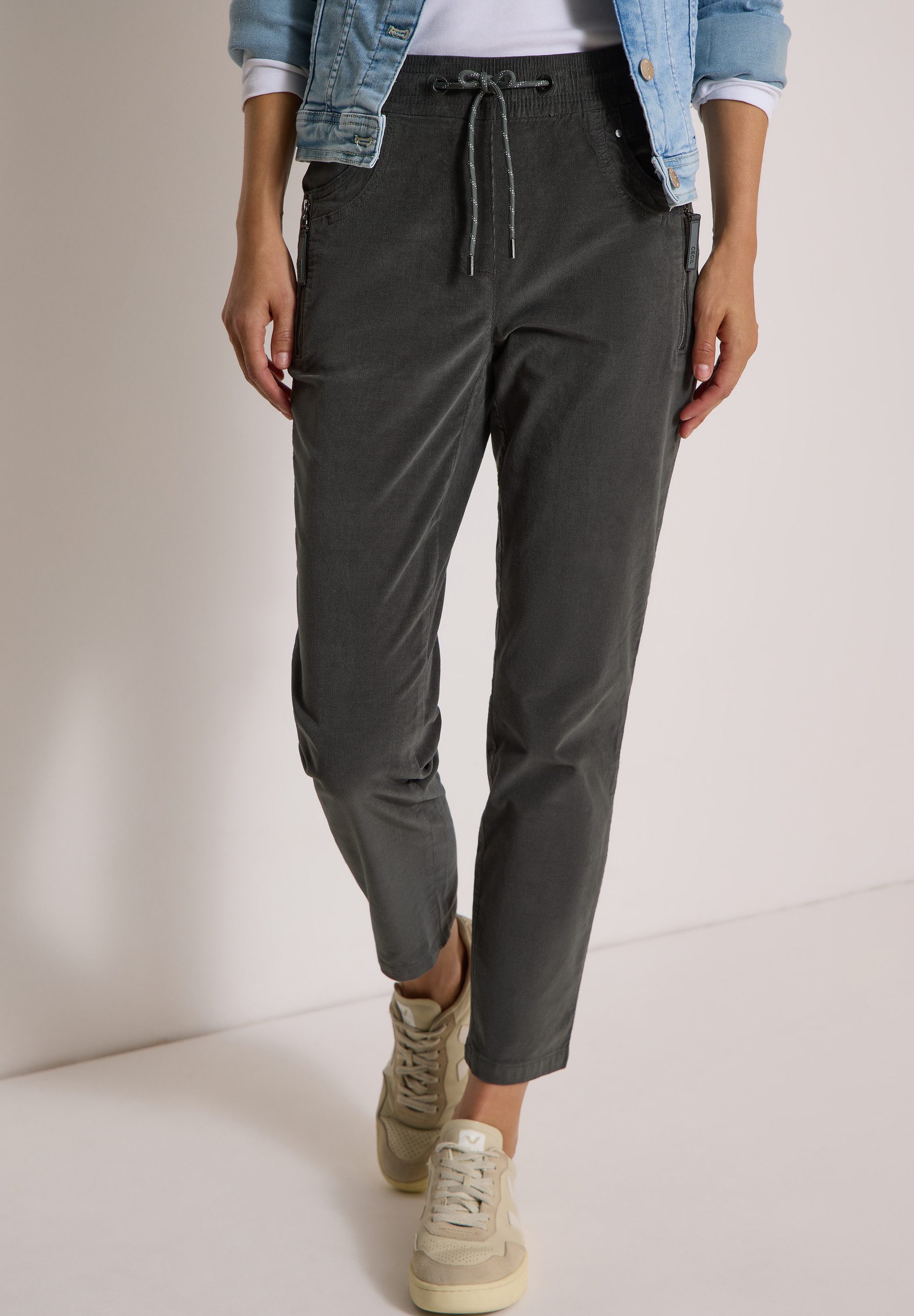 CECIL Cordhose Middle Waist