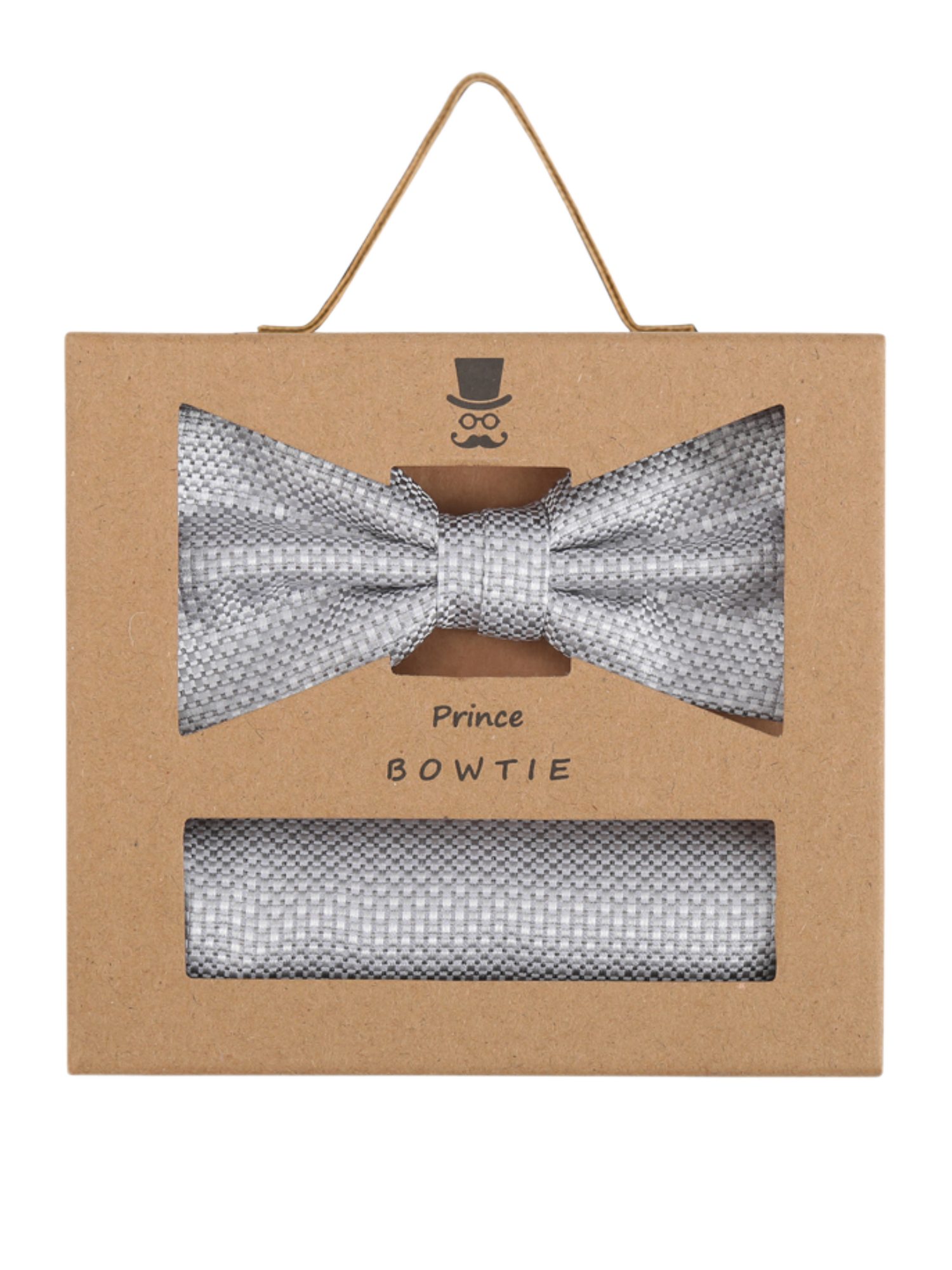 Prince Bowtie Fliege silberfarben,Festlich,Seide,Unifarben