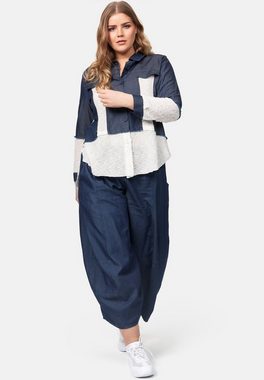 Kekoo Langarmbluse Bluse Casual aus Baumwolle 'Iduna'
