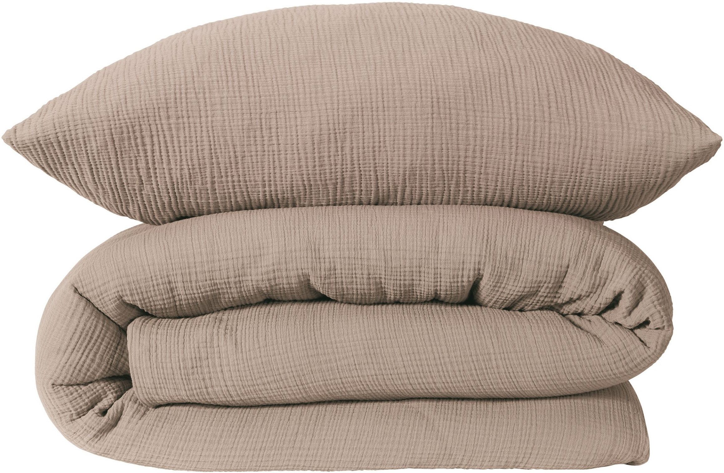 Schiesser Bettwäsche Molly aus supersofter Musselin-Qualität in gedeckten Farben, Musselin, 2 teilig, OEKO-TEX® MADE IN GREEN