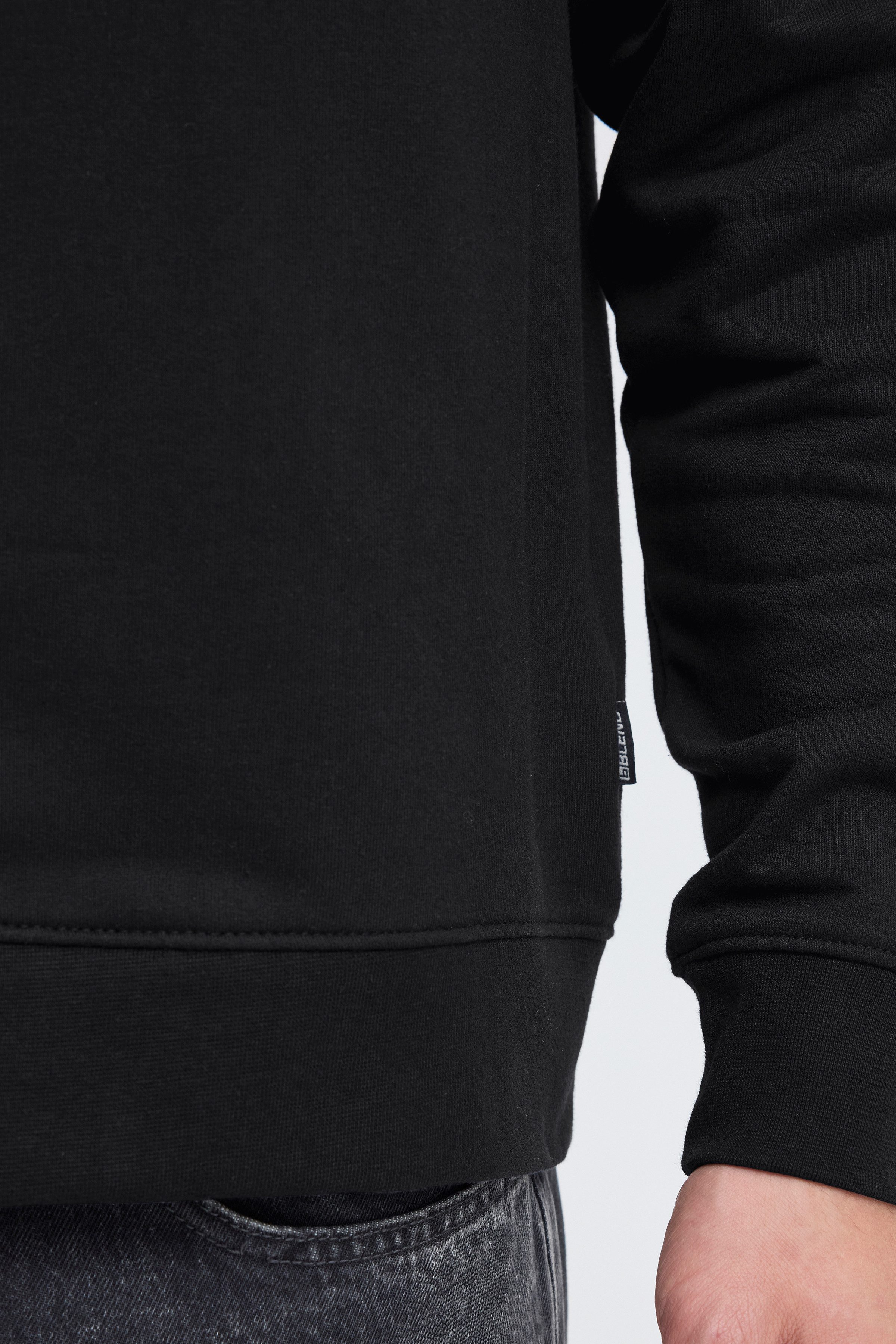 Blend Sweater BHBRODY STAND SWEATSHIRT mit Reißverschluss, aus Baumwolle und Polyester, Regular Fit – Bild 4 von 5