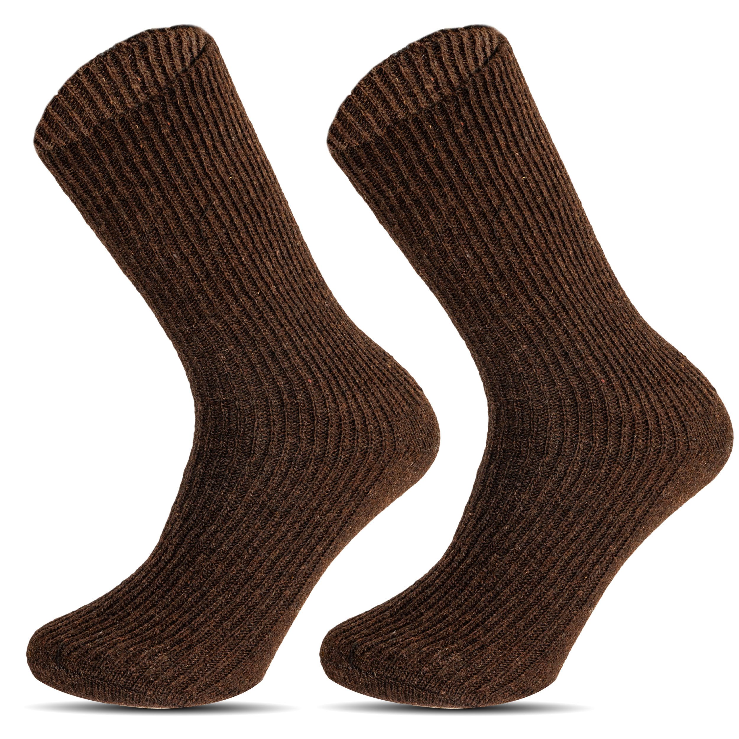TEXEMP Freizeitsocken 2 - 6 Paar Wollsocken Herren & Damen Schurwolle Wintersocken Dick Warm (Packung, 2-Paar) Naturfasern - Nicht einlaufend