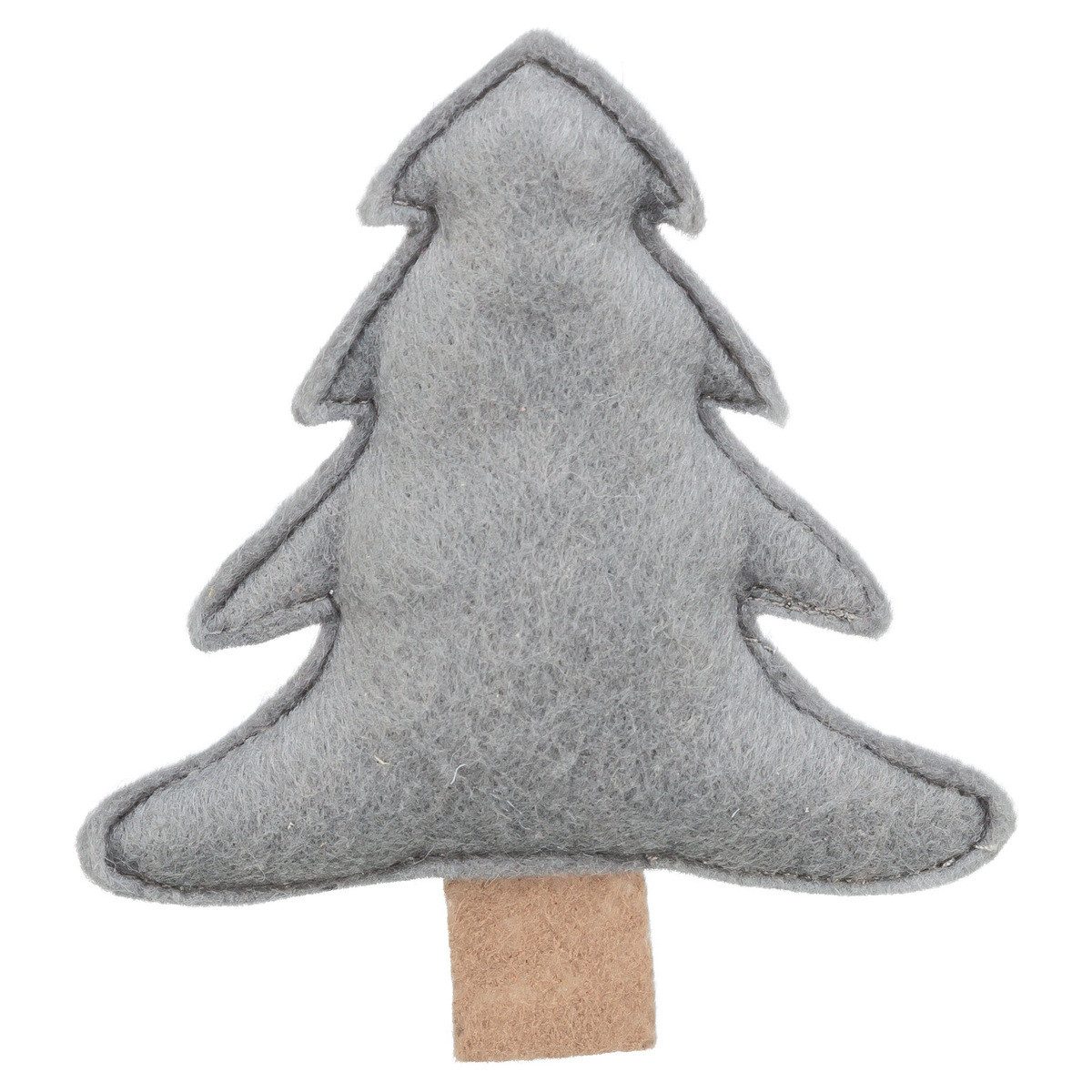 TRIXIE Tierkuscheltier Katzenspielzeug Tannenbaum grau