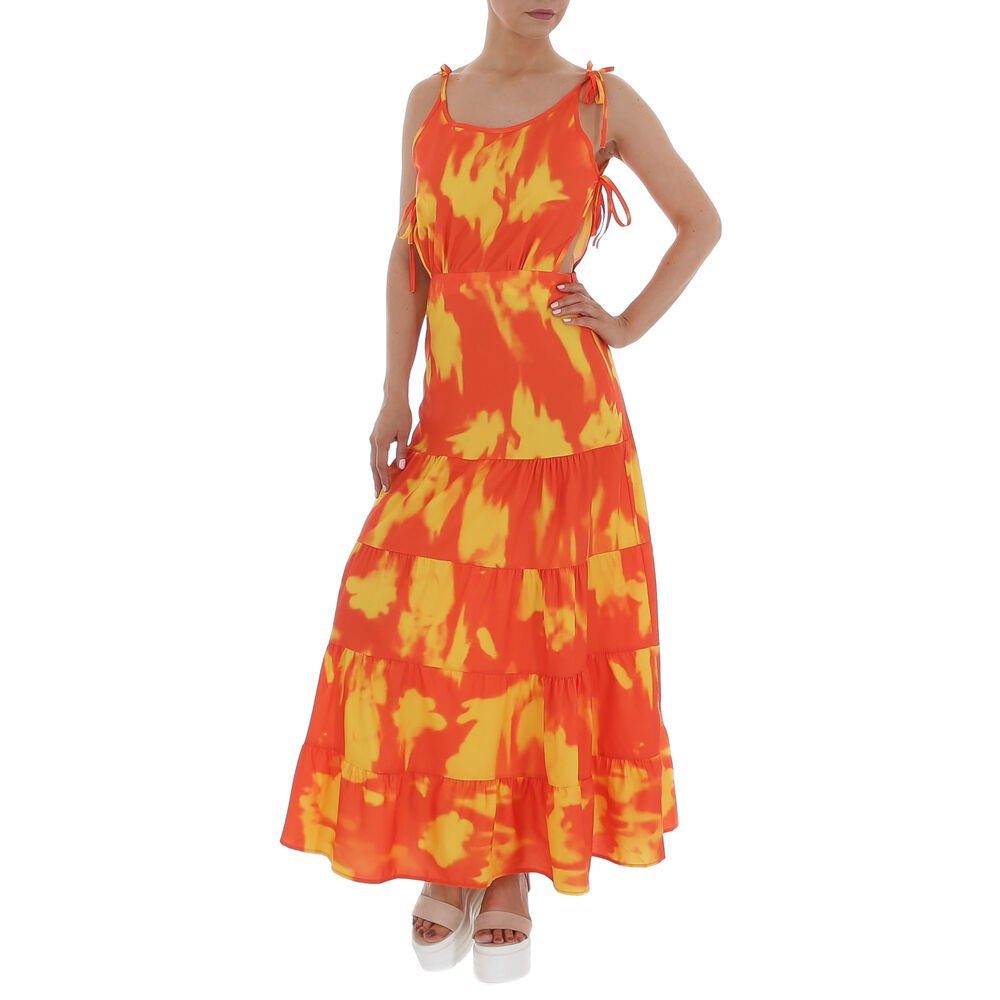Ital-Design Sommerkleid Damen Freizeit Stufenkleid Volants günstig online kaufen