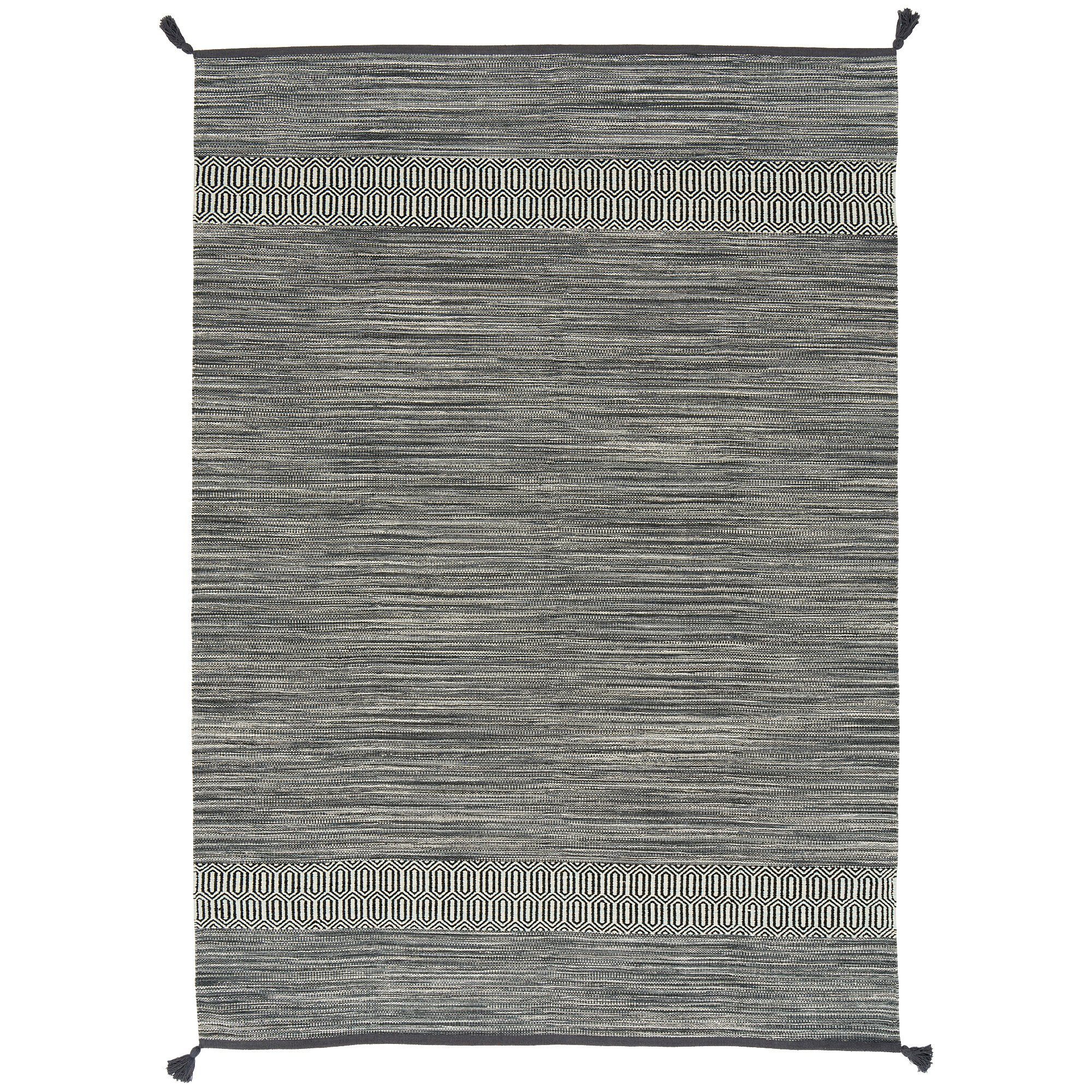 Pergamon Wollteppich Natur Baumwolle Teppich Kelim Toskana, Rechteckig, Höh günstig online kaufen