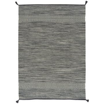 Wollteppich Natur Baumwolle Teppich Kelim Toskana, Pergamon, Rechteckig, Höhe: 8 mm