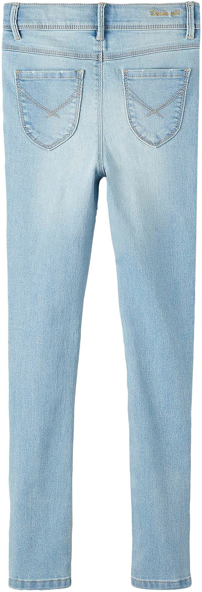 It Light Skinny-fit-Jeans Name Blue DNMTHRIS NKFPOLLY PB Denim PANT HW