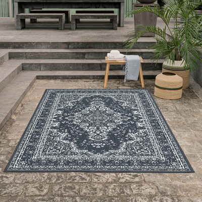Teppich Oriental Outdoor, Home affaire, rechteckig, Höhe: 5 mm, Outdoor geeignet, Sisal-Optik, Wendeteppich, Orient-Design