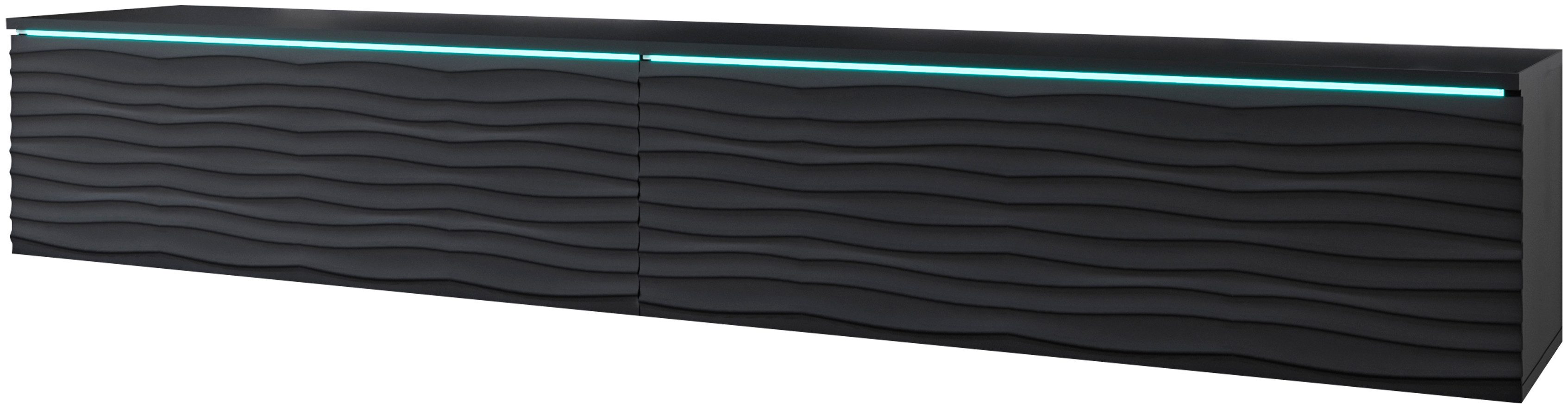 INOSIGN Lowboard Vera, wahlweise mit oder ohne Beleuchtung, gefräste MDF Fr günstig online kaufen