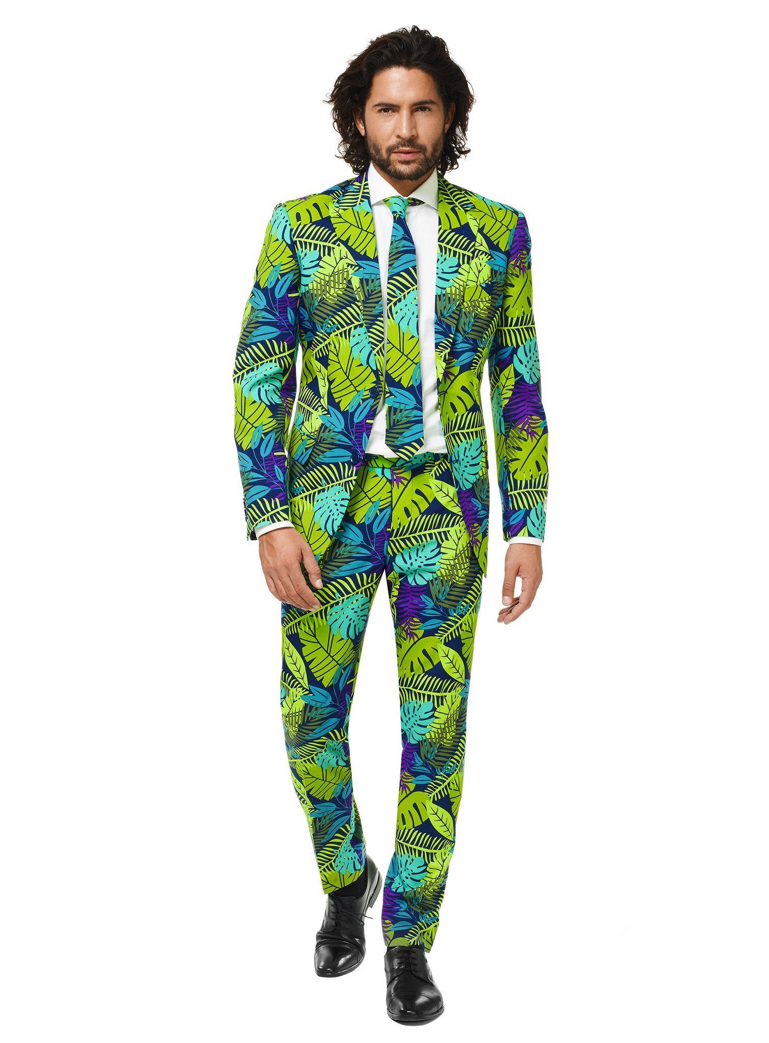 Opposuits Partyanzug Juicy Jungle Kostüm Anzug - Karneval Mottoparty, Ausgefallene Костюмы für coole Männer