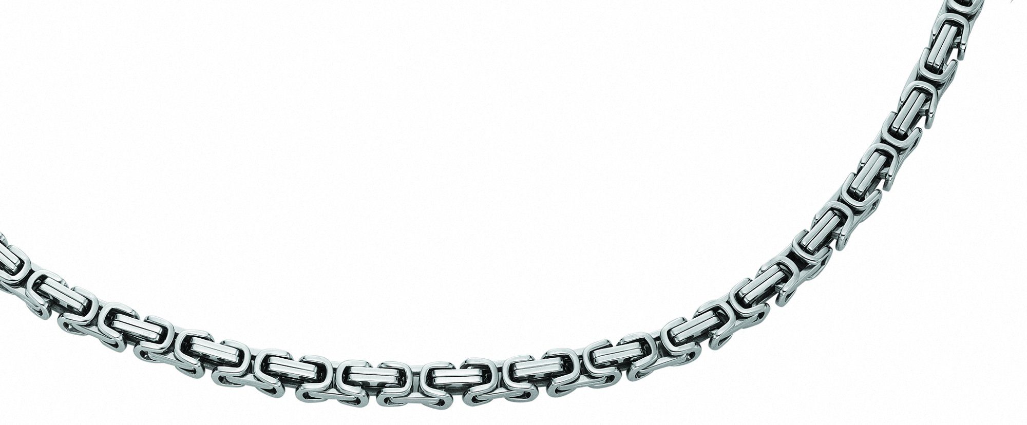 Adelia´s Edelstahlarmband Edelstahl Königskette Armband 21 cm,  Edelstahlschmuck für Herren, Maße - Breite 6,7 mm - Länge 21 cm
