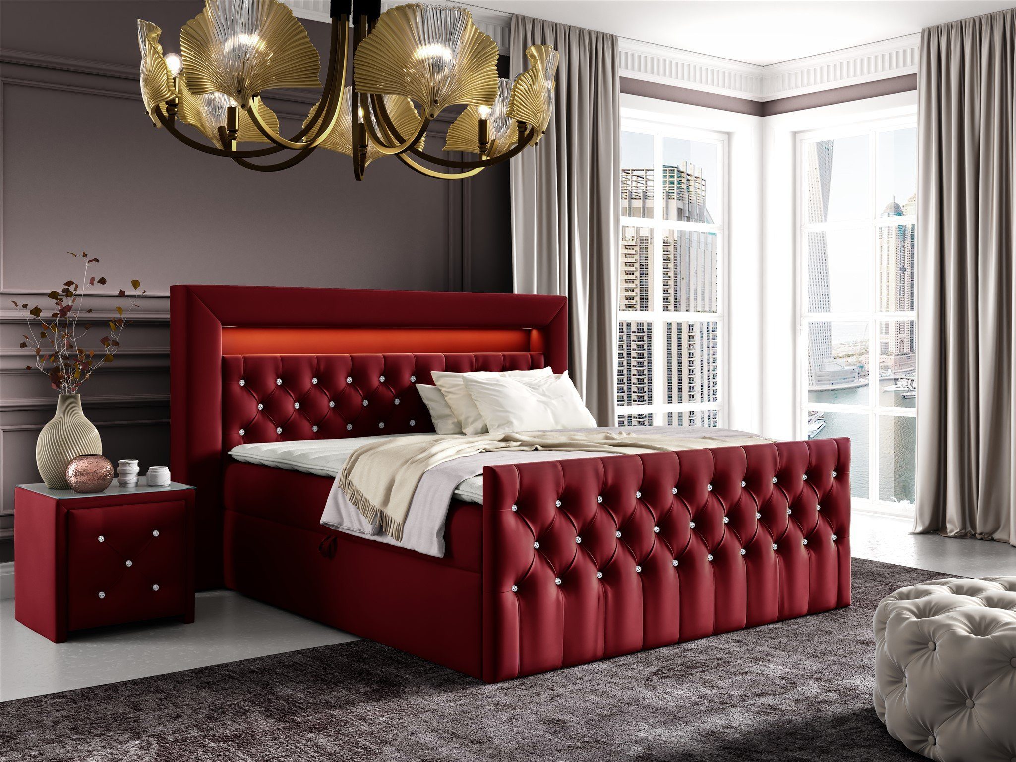 Fun Möbel Boxbett Schlafzimmerbett SEVRA Nr.2 günstig online kaufen