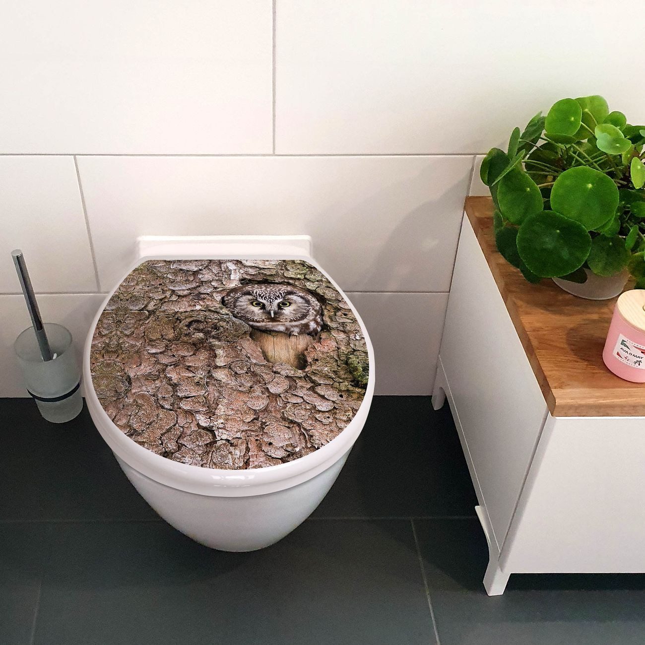 banjado WC-Sitz mit Absenkautomatik Motiv Eule (umweltfreundliches Material günstig online kaufen