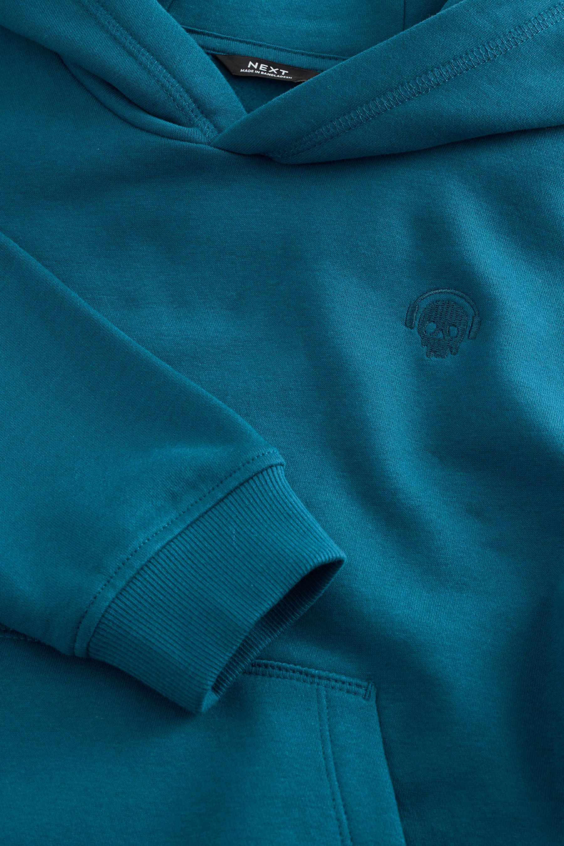 Next Hoodie Einfarbiges Jersey-Hoodie (1-tlg) – Bild 3 von 5
