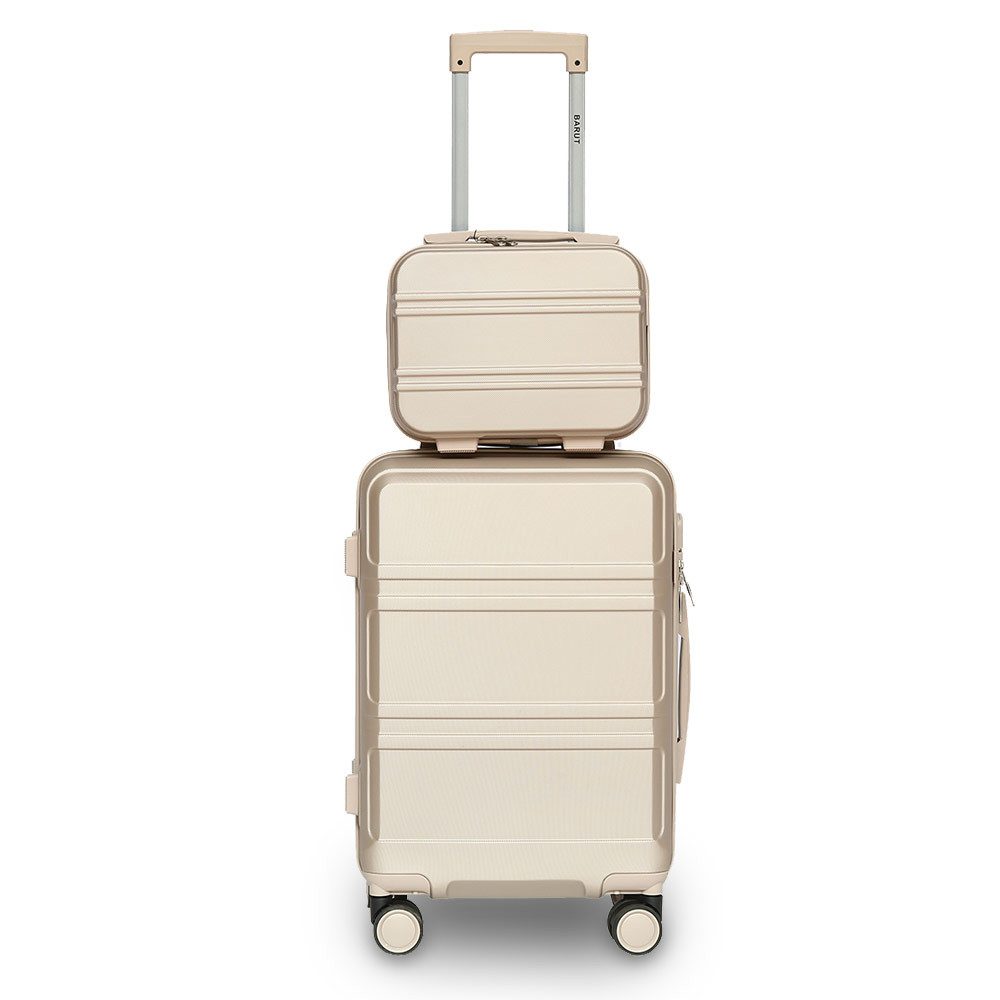 Barut Kofferset Reisekofferset 2-teilig Modell Anubis Champagner, 4 Rollen, (Set, 2 tlg., MS-19043)