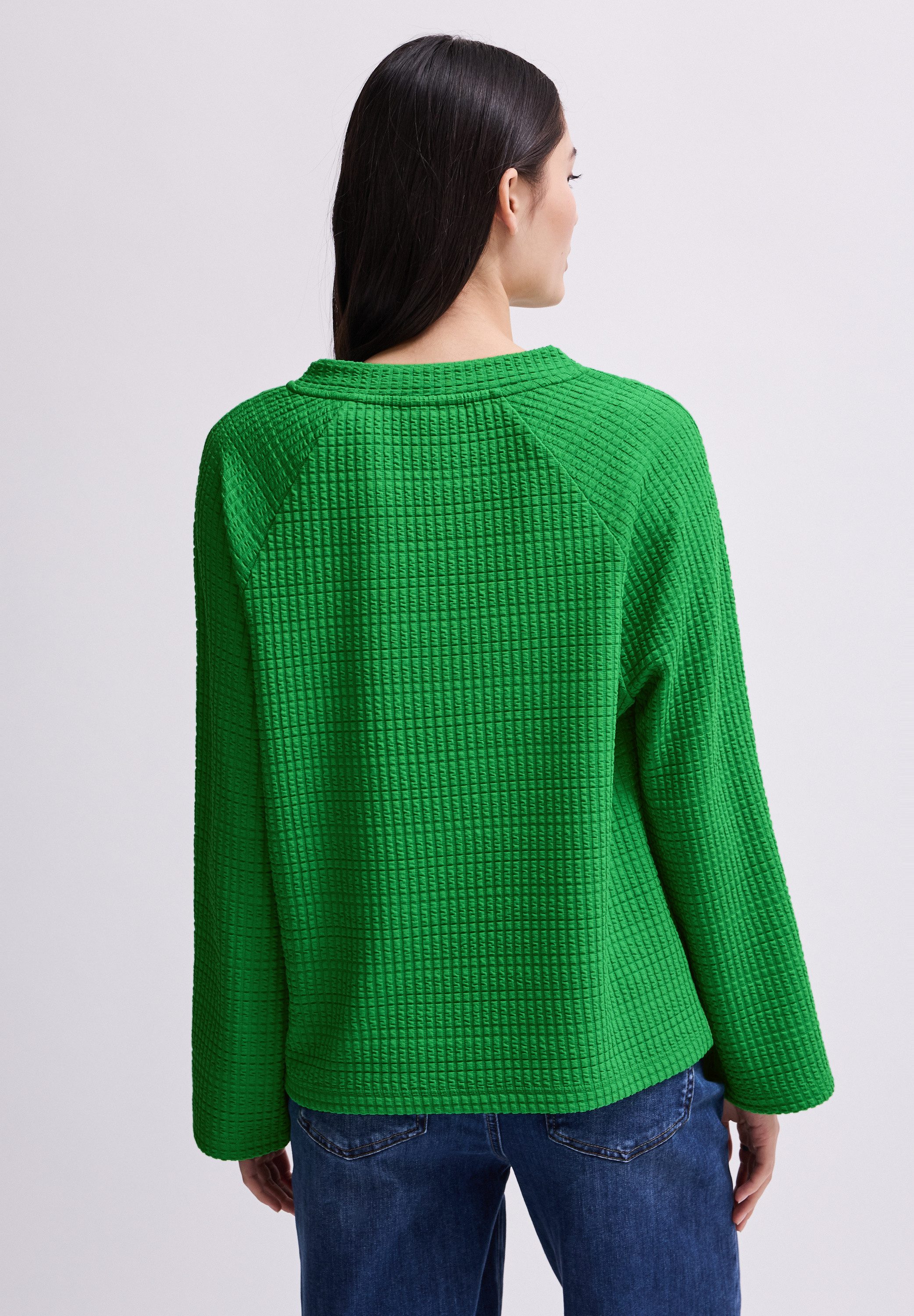 STREET ONE STUDIO Langarmshirt aus elastischem günstig online kaufen