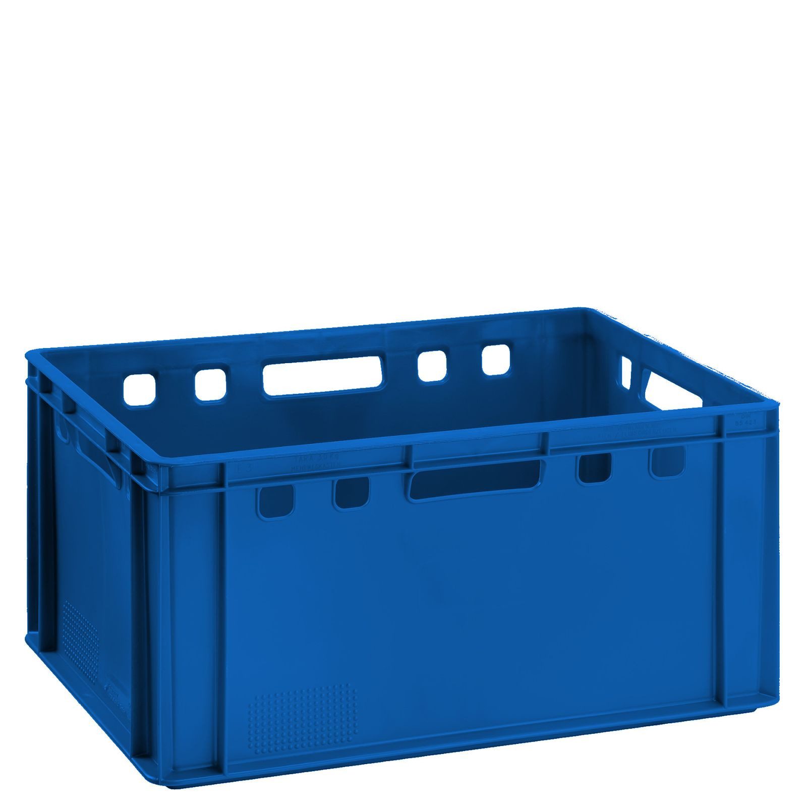 BURI Transportbehälter Fleischkiste E3 blau Lagerkiste Eurobox lebensmittelecht stapelbar, (1-St)