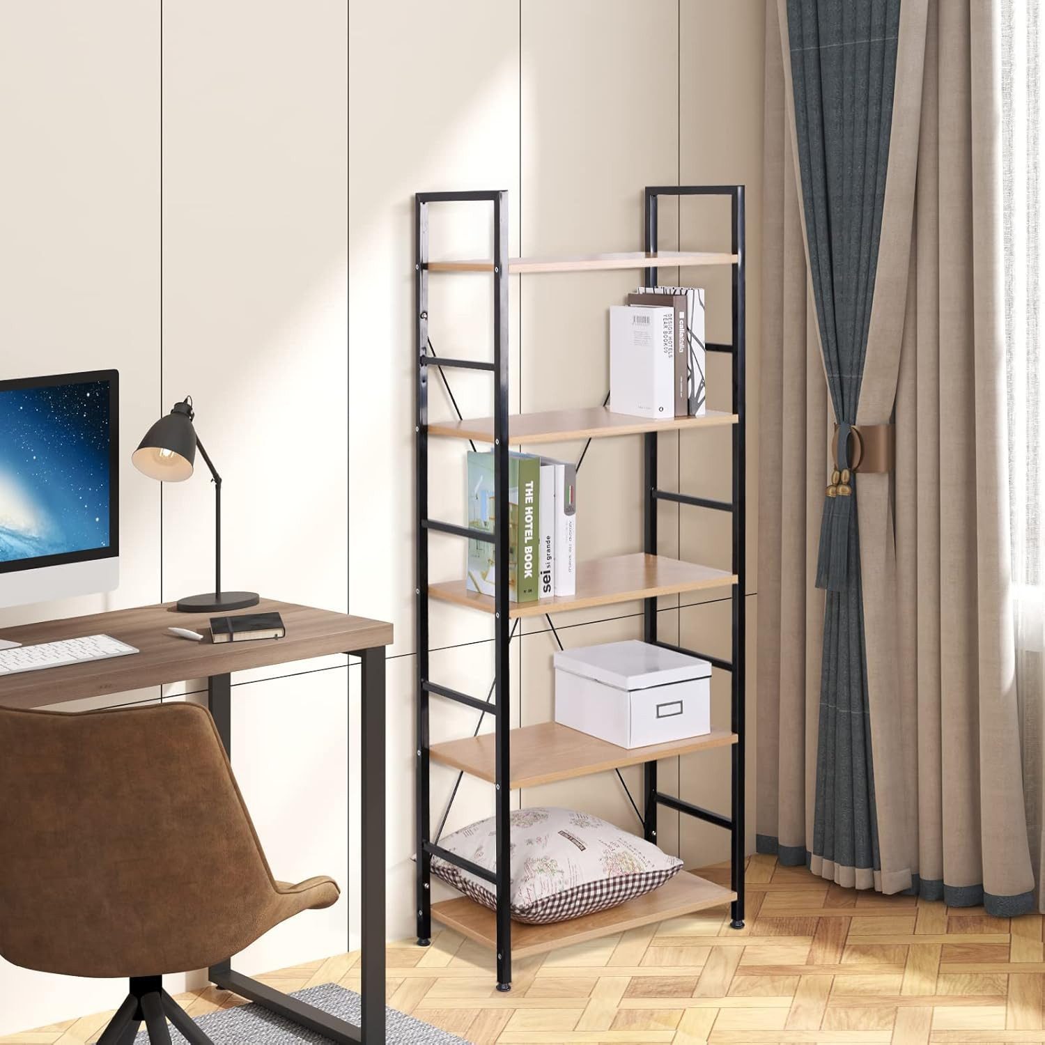 Woltu Standregal, 1-tlg., Badregal Küchenregal Lagerregal Bücherregal Leite günstig online kaufen