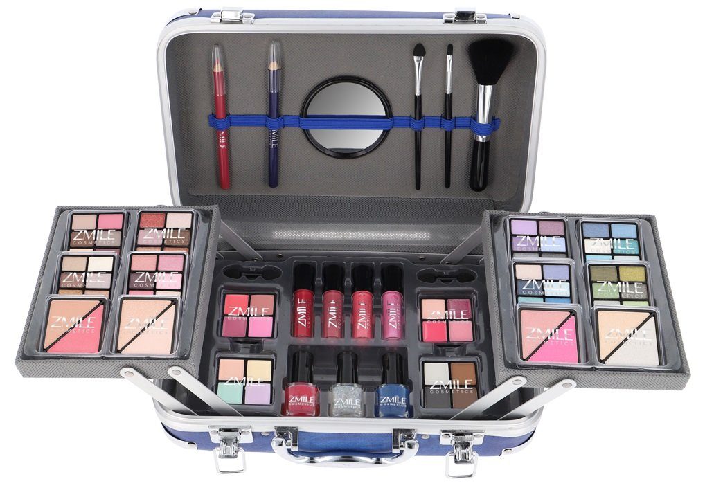 ZMILE COSMETICS Schmink-Koffer ZMILE Schminkkoffer "Traveller Blue" Vegan