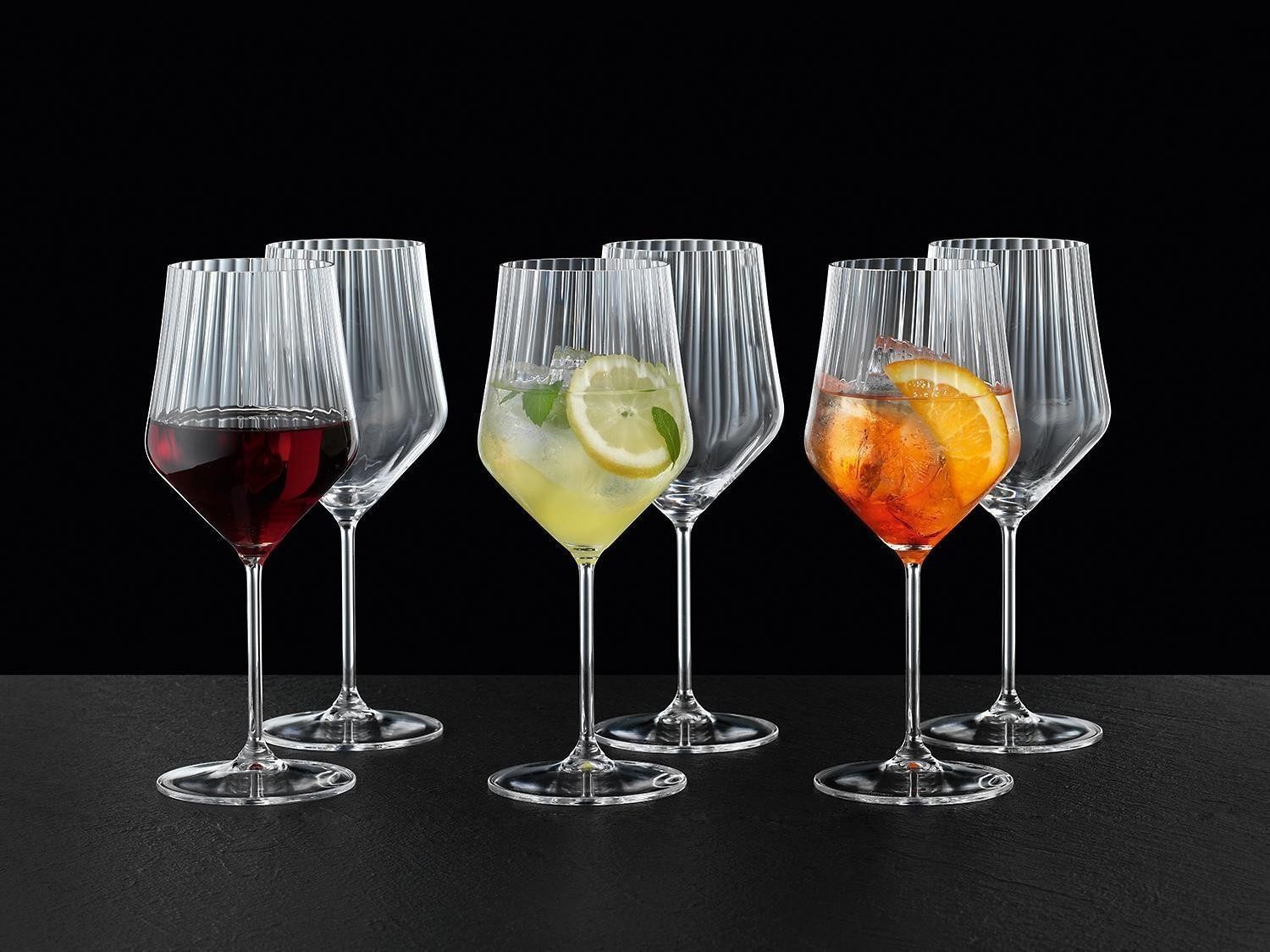 Nachtmann Rotweinglas APERITIVO, 6er Set, Transparent, 640 ml, Kristallglas, Spülmaschinenfest