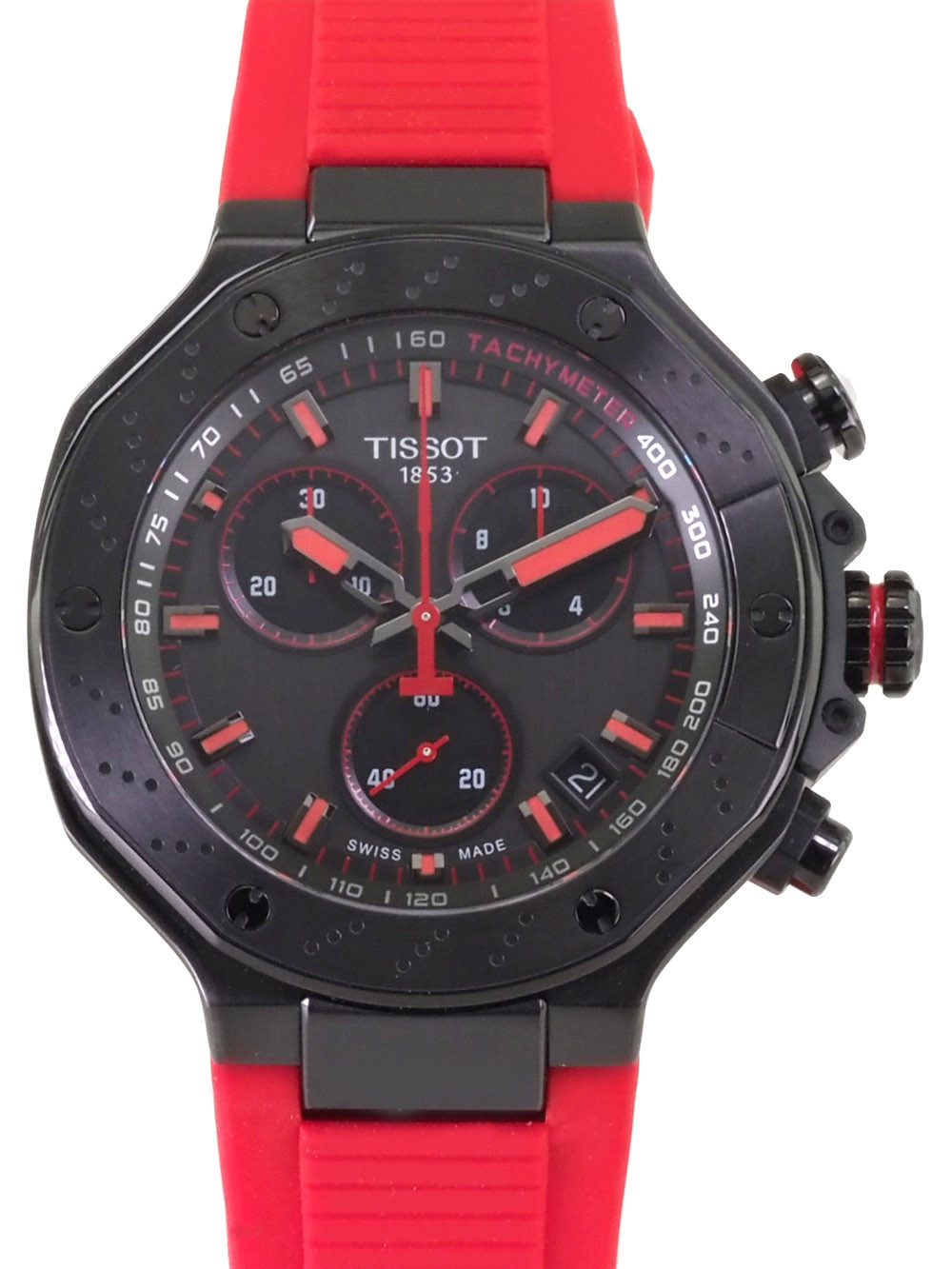 Tissot Chronograph Swiss Made T1414173706101 Herren Uhr 45 mm Ø T-Race Chrono