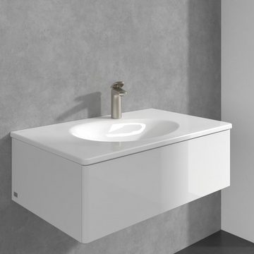 Villeroy & Boch Waschtischarmatur Antao 118 Einhebel, m. Push-Open-Ablaufgarnitur, Standmontage - Brushed