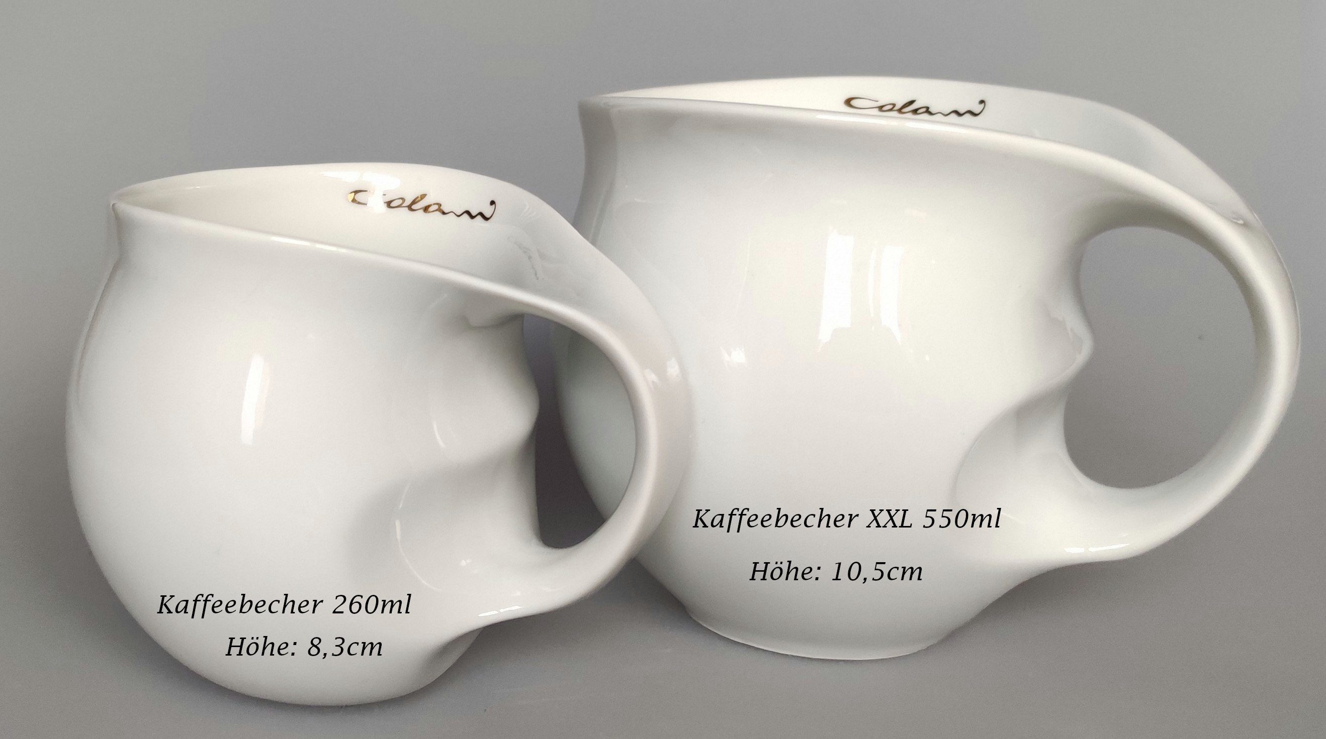 Colani Tasse Colani Tasse Becher Kaffeetasse Spot Rot 260ml im Geschenkkarton, 1-tlg., Porzellan, Schriftzug Colani, inkl. Geschenkkarton