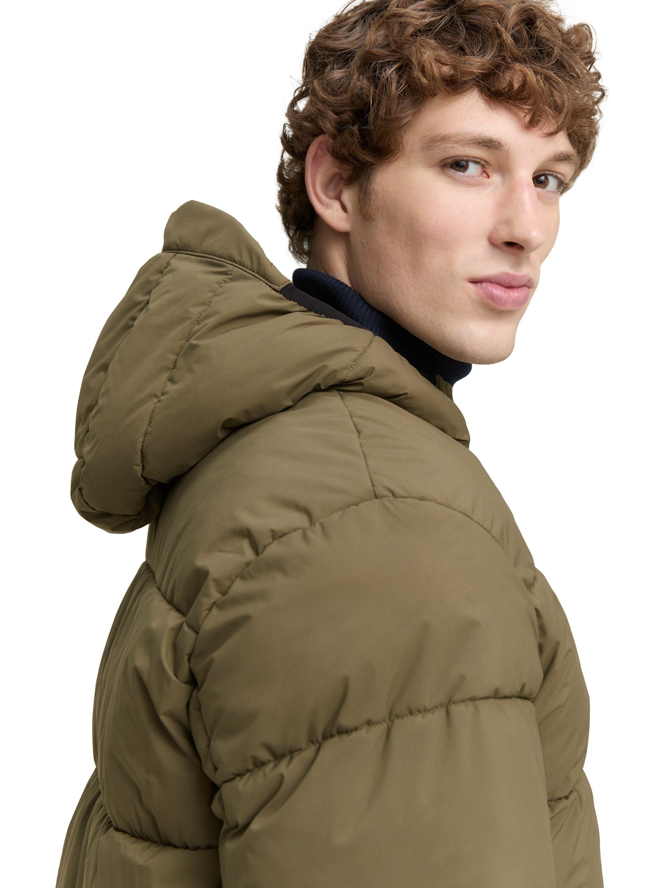 TOM TAILOR Denim Steppjacke mit Kapuze