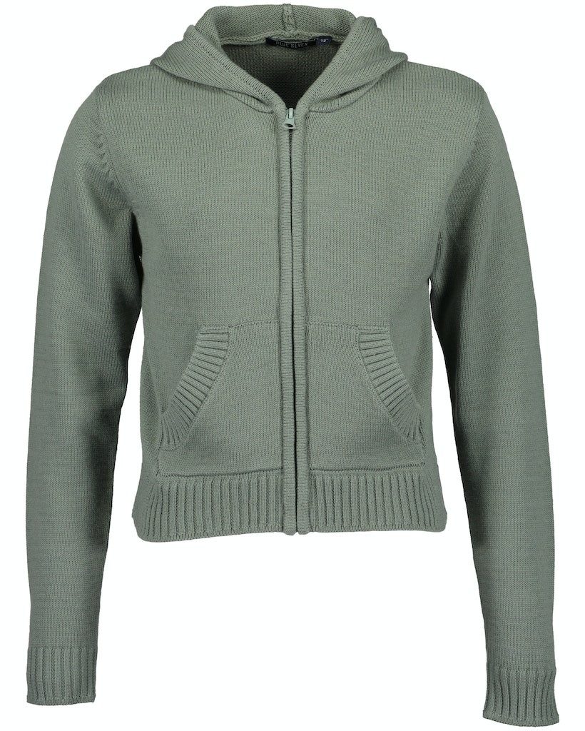 Blue Seven Strickjacke Blue Seven Mädchen Strickjacke Kapuze dunkelgrün (1-tlg., kein Set)