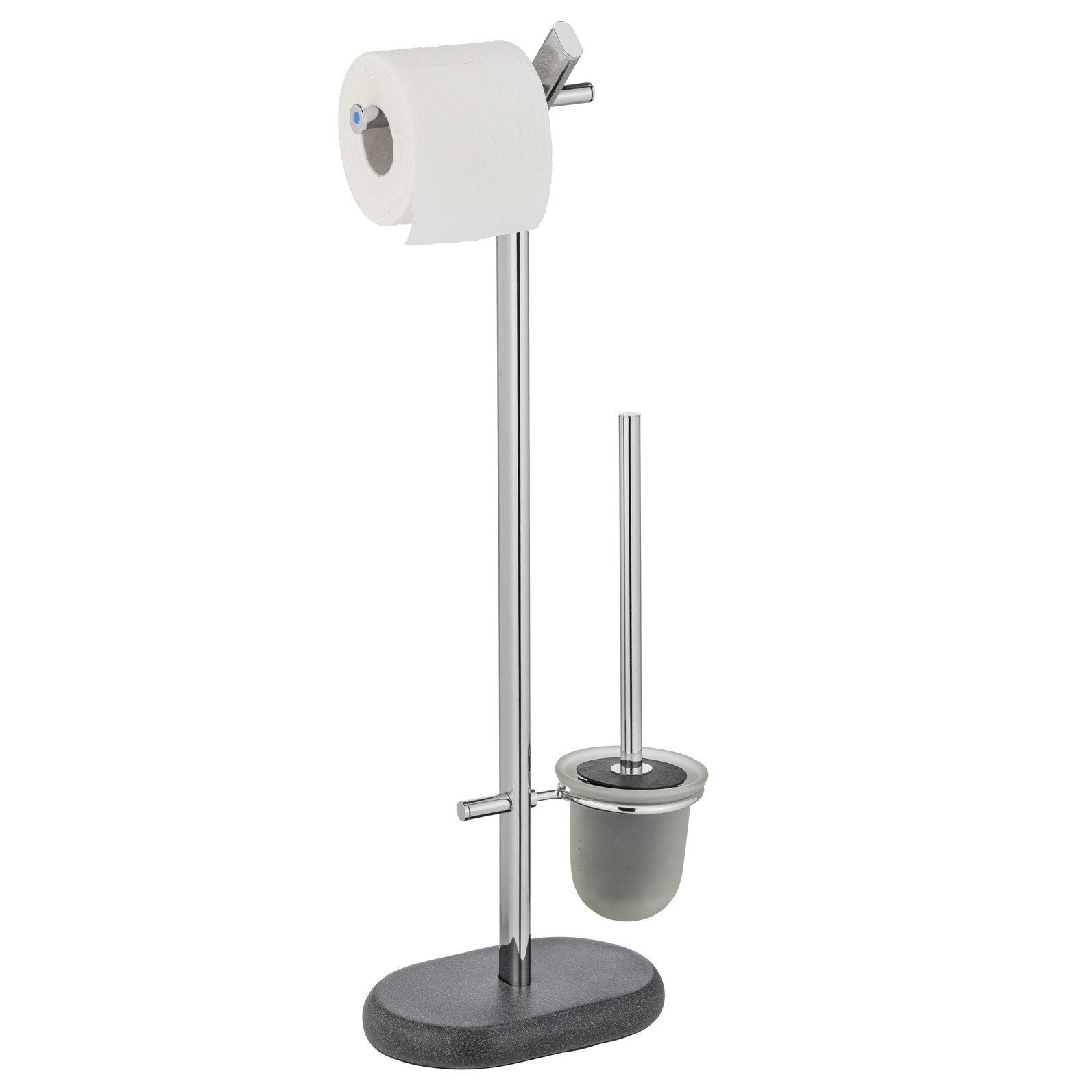 WENKO WC-Reinigungsbürste Toilettenpapierständer mit WC-Bürste PURO, 2in1, WENKO