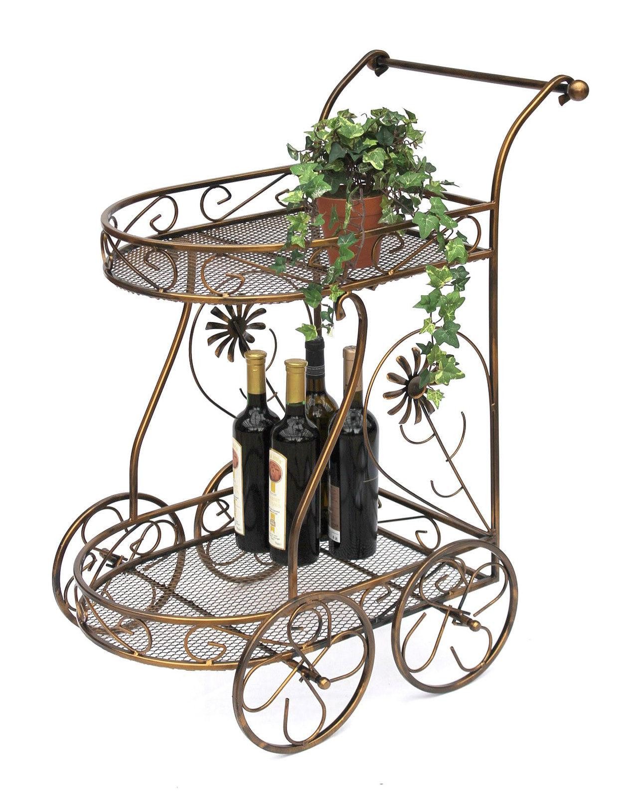 DanDiBo Servierwagen Metall Antik 10-0759 70 cm Rollwagen Küchenwagen Wagen Beistelltisch. € 139,99