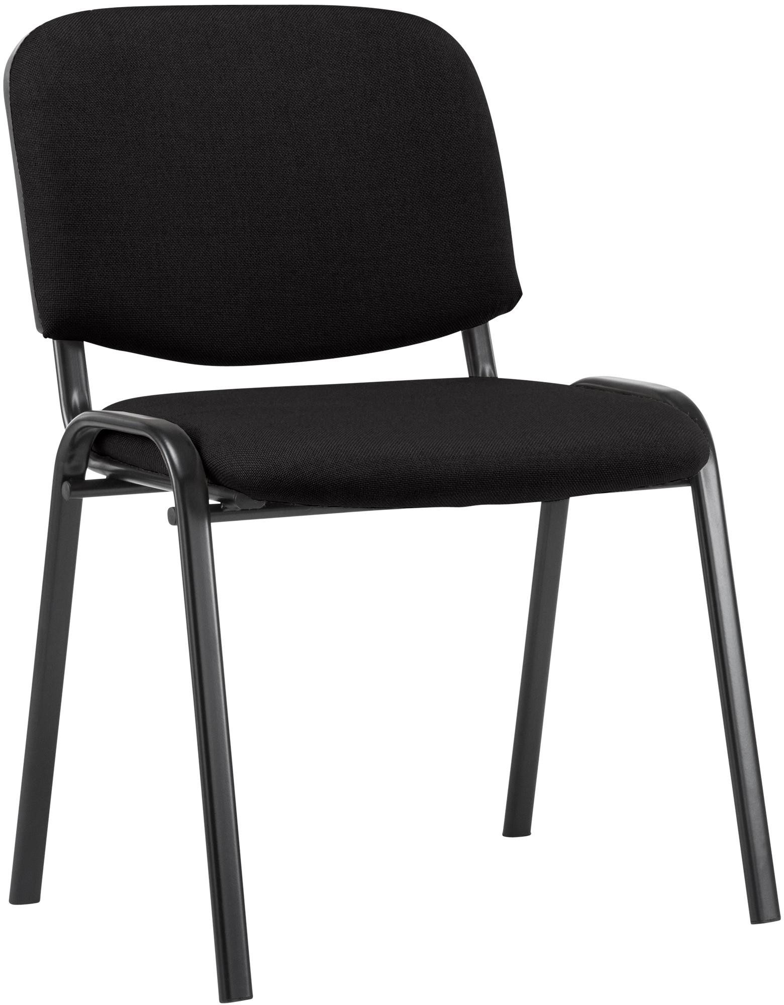 CLP Besucherstuhl Ken, stapelbares Metallgestell, Stoff-Bezug günstig online kaufen