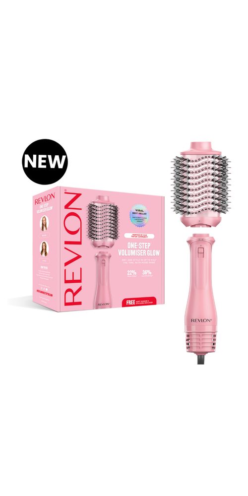 Revlon Haarbürste Revlon Tools One Step Volumiser Glow Pink