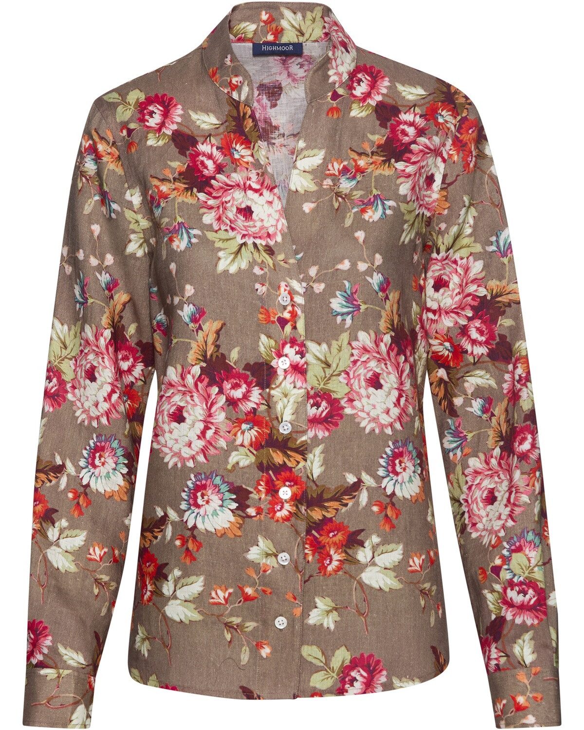 Highmoor Langarmbluse Leinenbluse