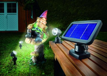 esotec LED Gartenleuchte Esotec - Solarspot Trio mit drei Spots schwarz