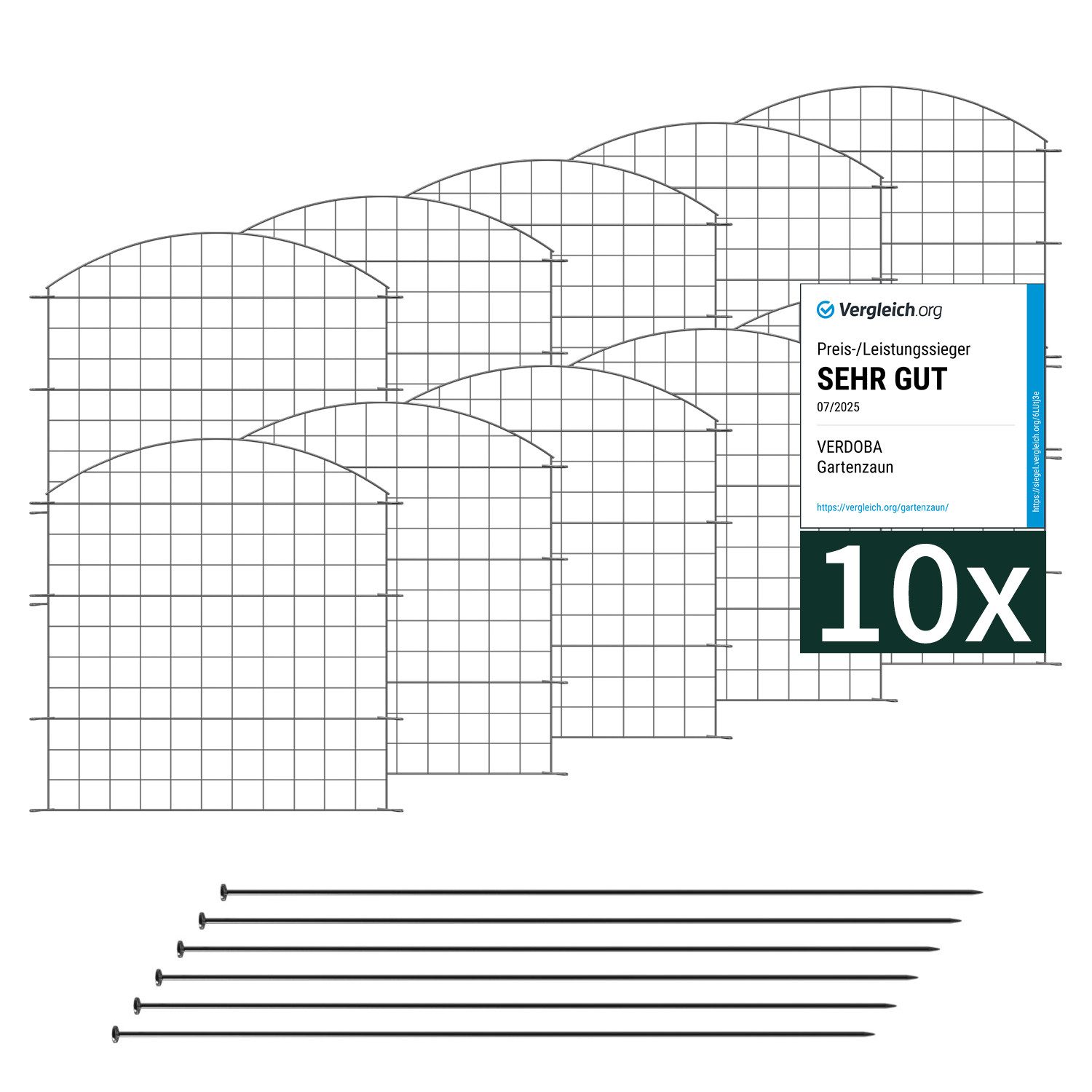 VERDOBA Zaun Teichzaun Gartenzaun Hundezaun - günstig online kaufen