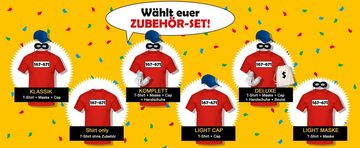 Jimmys Textilfactory Kostüm T-Shirt Panzerknacker Deluxe+ Kostüm-Set Karneval Fasching JGA XS-5XL, Shirt ohne Zubehör