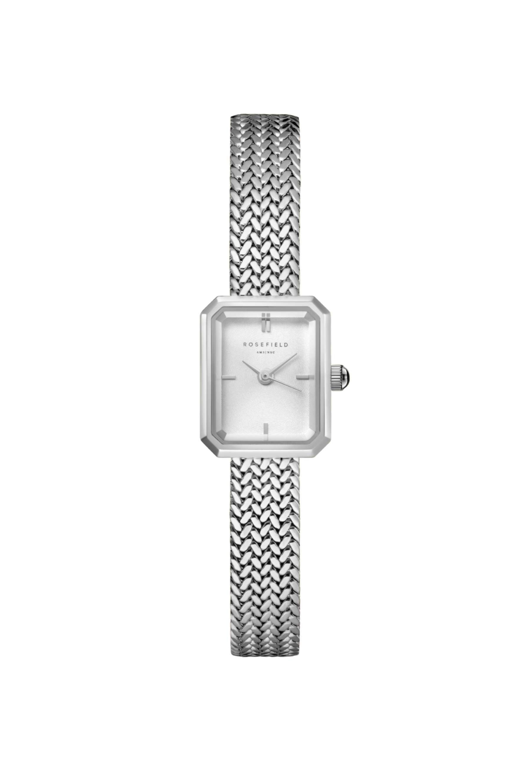 ROSEFIELD Quarzuhr ROSEFIELD Damenuhr Mini Octagon 18.5mm Silberfarben