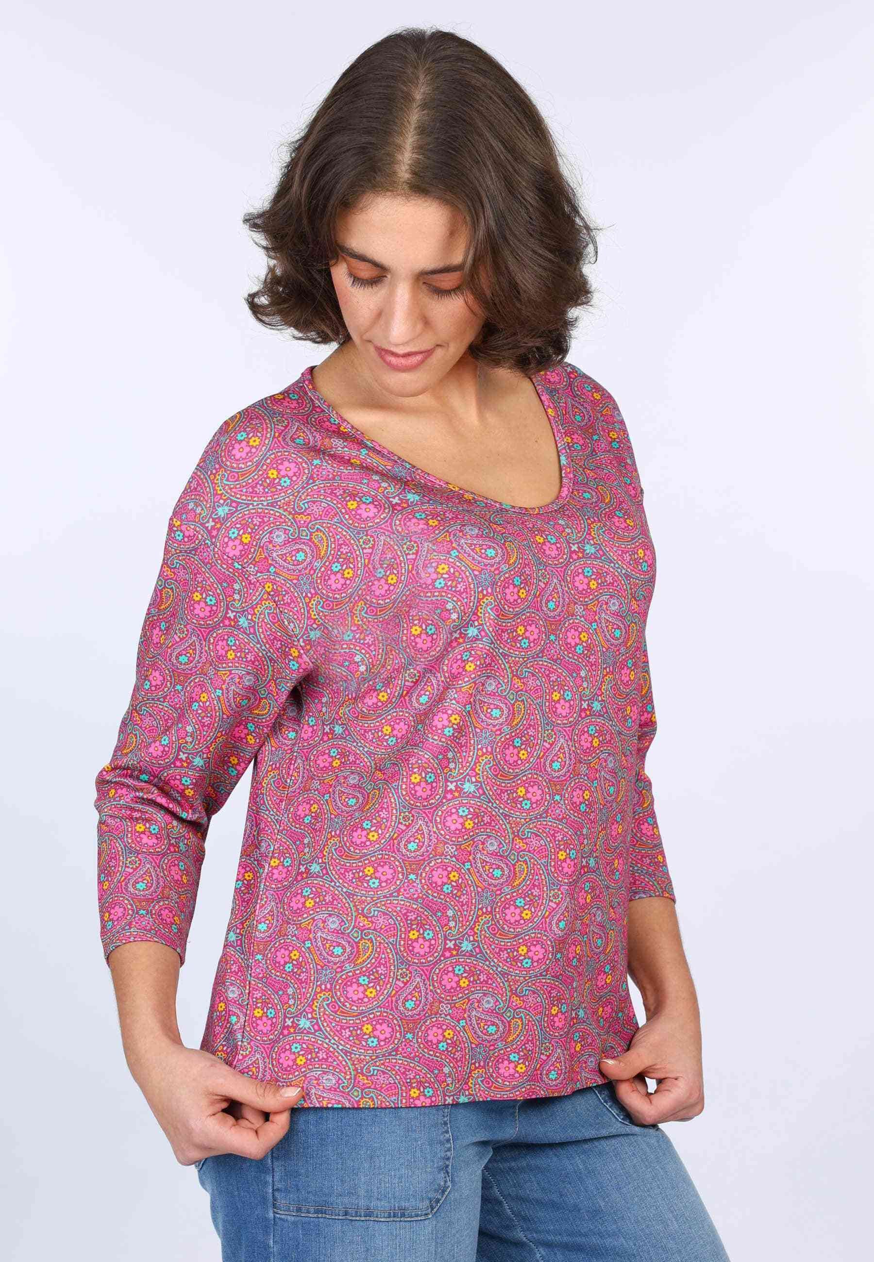 Deerberg Langarmshirt Betzeli paisley – Bild 3 von 5