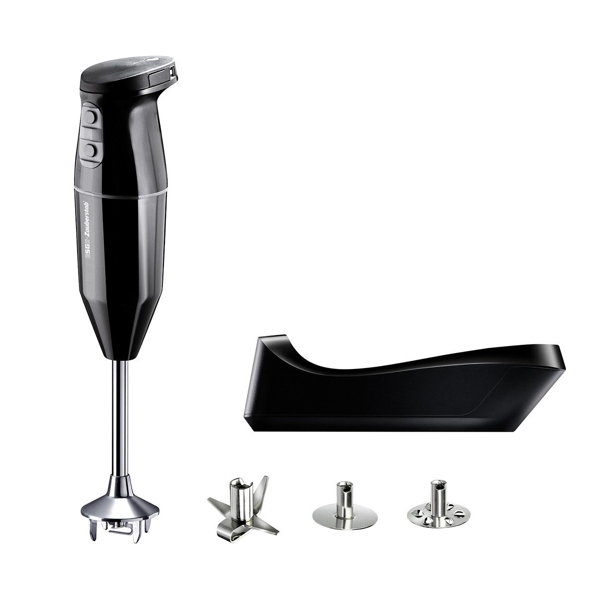 ESGE-Zauberstab Stabmixer Cordless Schwarz 95105, 2-stufig mit Aufsteckzentrierung bis zu 13.000 U/min